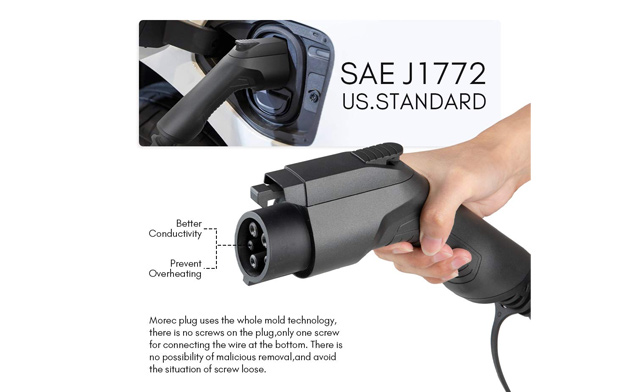 Image of $57 for a Morec Level 1/2 Portable EV Charger with 20FT Cable (a $159.99 Value)