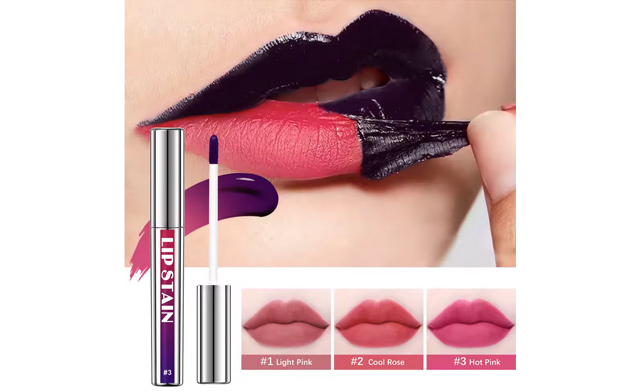 Image of $21 for a 2-Pack of 3 Waterproof Peel-Off Lip Stains (a $24.99 Value)