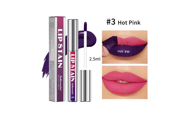 Image of $21 for a 2-Pack of 3 Waterproof Peel-Off Lip Stains (a $24.99 Value)
