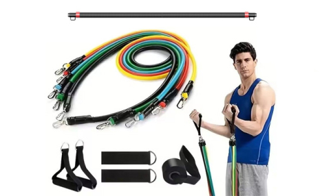 $12.99 for a Resistance Bands Set with Workout Bar (a $29.99 Value)