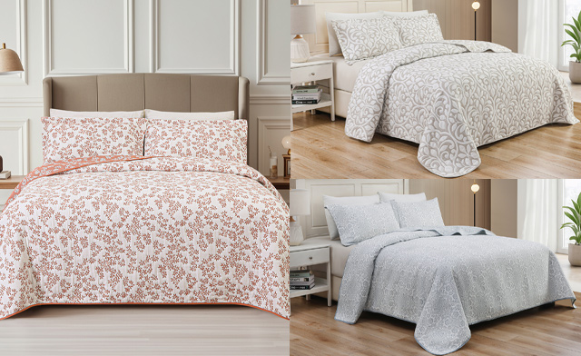 Image of $40 & Up for a Jacquard Embroidered Quilt Set