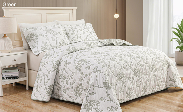 Image of $40 & Up for a Jacquard Embroidered Quilt Set
