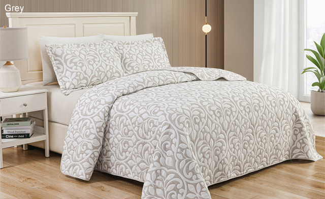 Image of $40 & Up for a Jacquard Embroidered Quilt Set