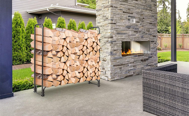Image of $63.99 for a Firewood Rack with Waterproof Cover (a $109.99 Value)
