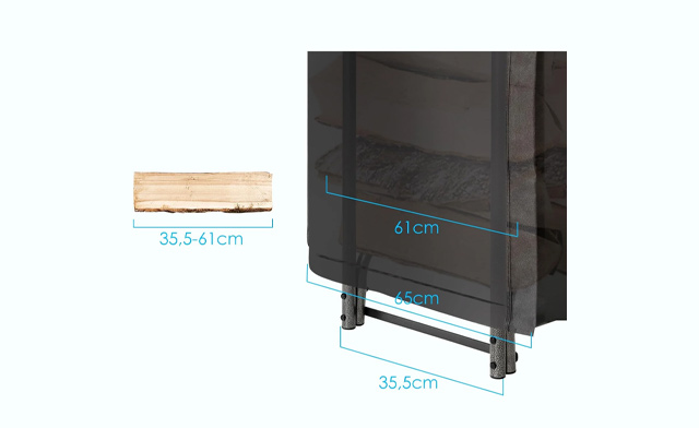 Image of $63.99 for a Firewood Rack with Waterproof Cover (a $109.99 Value)