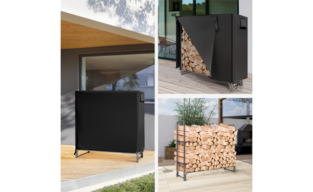 Image of $63.99 for a Firewood Rack with Waterproof Cover (a $109.99 Value)