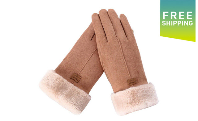 Image of $19 for a Pair of Women's Faux Fur Gloves (a $42.49 Value)