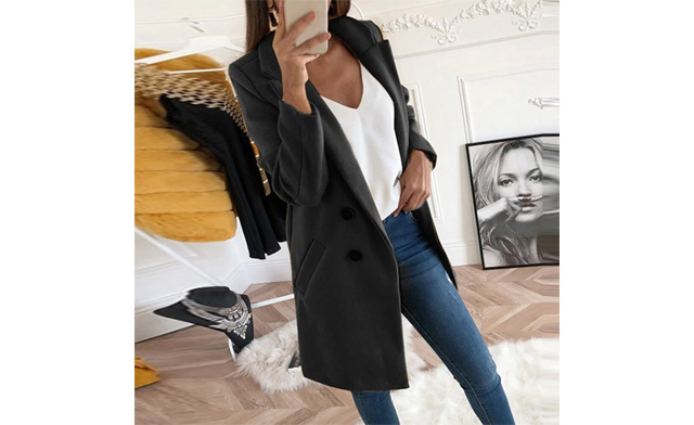 Image of $34.95 for a Women's Trench Coat (a $99.99 Value)