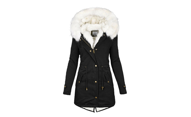 Image of $60.95 for a Women's Mid Length Winter Coat (a $120 Value)