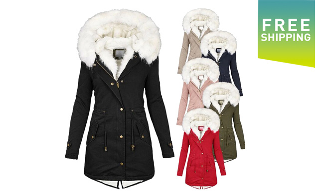 Image of $60.95 for a Women's Mid Length Winter Coat (a $120 Value)