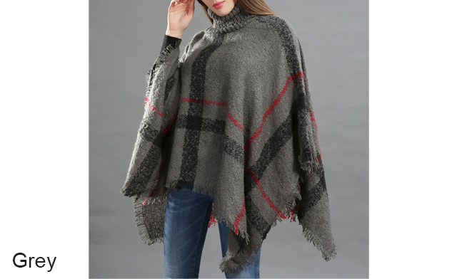 Image of $30.95 for a Women's Knitted Poncho (a $44.99 Value)