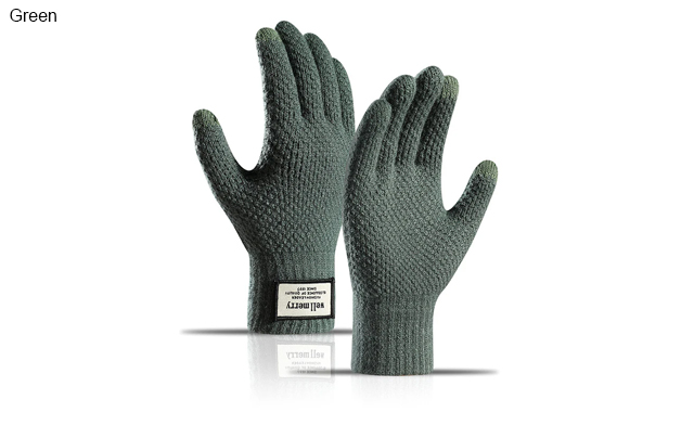 Image of $18.95 for Thick Knitted Gloves (a $39.99 Value)