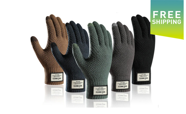 Image of $18.95 for Thick Knitted Gloves (a $39.99 Value)