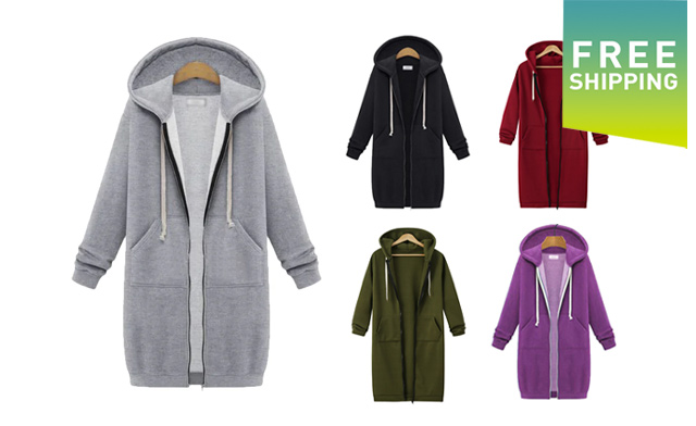 Image of $29.99 for a Women's Loose Hooded Autumn/Winter Jacket (a $99.99 Value)