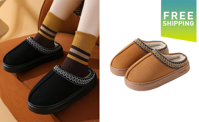 Image of $29.99 for Winter Non-Slip Slippers (a $55.99 Value)