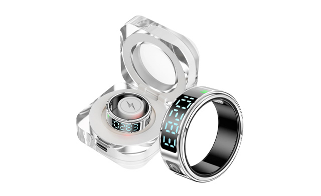 Image of $64 for a Waterproof Health Tracking Smart Ring with LED (a $139.99 Value)