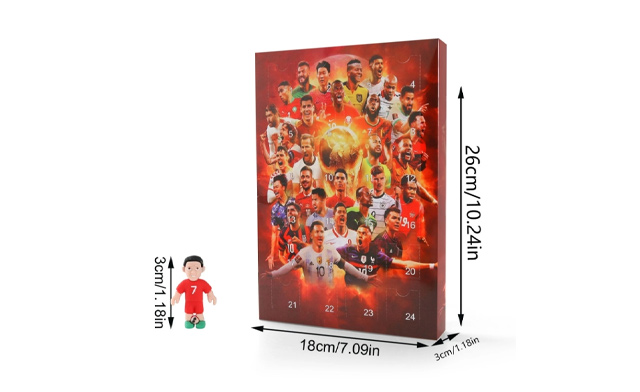 Image of $29 for a 2025 Christmas Soccer Characters Advent Calendar (a $34.99 Value)