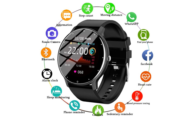 Image of $29 for 1.28-Inch HD Touchscreen Smartwatch (a $69.99 Value)