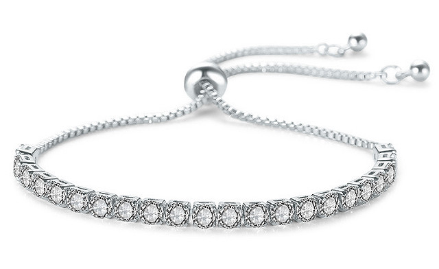 Image of $18 for a Swarovski Elements Tennis Bracelet (a $119 Value)