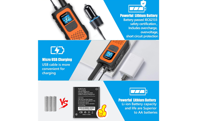 Image of $17 for a 3-Pack Rechargeable Walkie Talkies (a $59.99 Value)