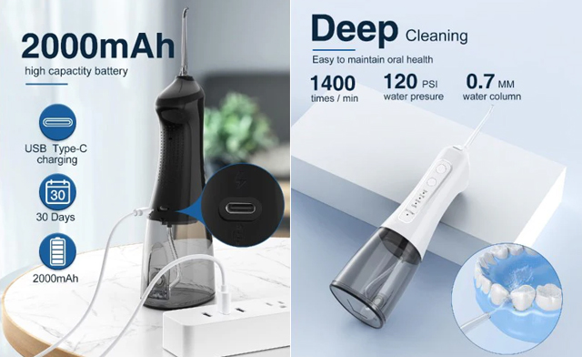 Image of $21 for a Portable Electric Water Flosser (a $39.99 Value)