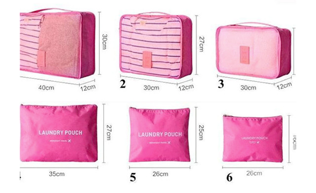 Image of $21 for a 6-Pack Travel Bag Set (a $58.50 Value)