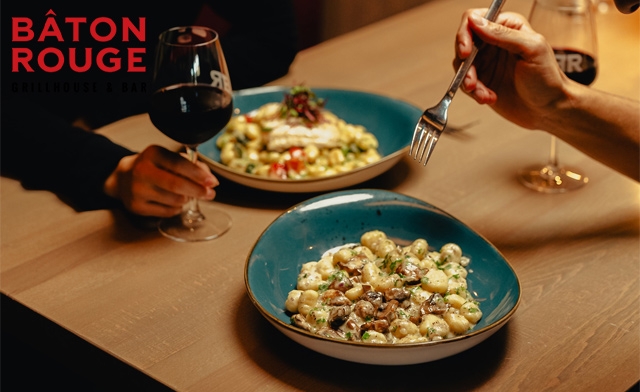 Image of $135 for a 3-Course Dinner for Two at Baton Rouge + a $40 Gift Certificate