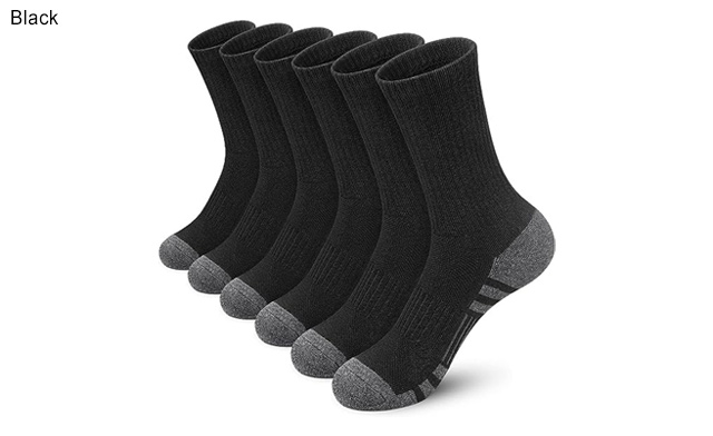 Image of $21 for 6 Pairs of Men's Crew Athletic Socks (a $36.99 Value)