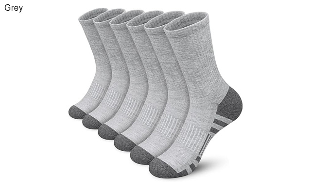 Image of $21 for 6 Pairs of Men's Crew Athletic Socks (a $36.99 Value)
