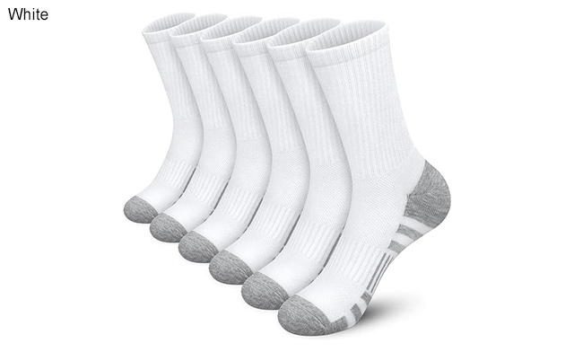 Image of $21 for 6 Pairs of Men's Crew Athletic Socks (a $36.99 Value)