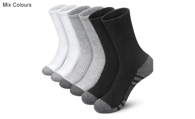 Image of $21 for 6 Pairs of Men's Crew Athletic Socks (a $36.99 Value)