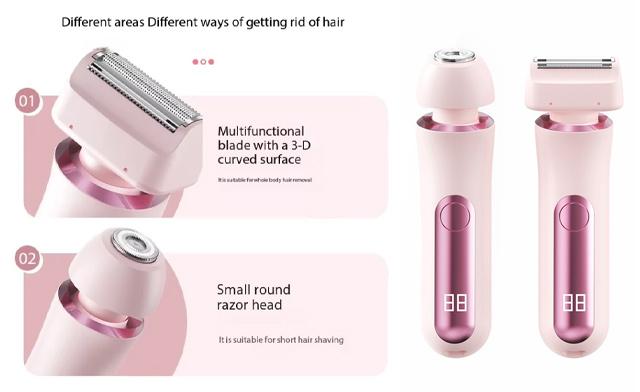 Image of $27 for a 2-in-1 Dual-Head Digital Display Epilator (a $39.99 Value)