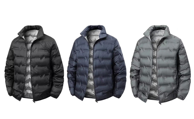 Image of $89 for Men's White Duck Down Winter Jacket (a $109.99 Value)