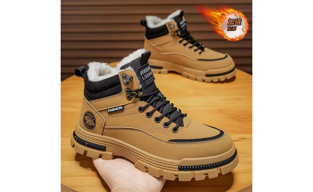 Image of $49 for Men's Fleece-Lined Winter High-Top Boots (a $109.99 Value)