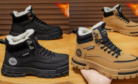 $49 for Men's Fleece-Lined Winter High-Top Boots (a $109.99 Value)