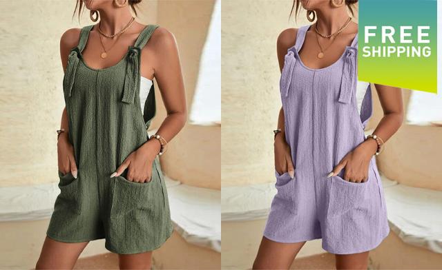 Image of $23.99 for Women's Loose Style Overalls (a $55 Value)