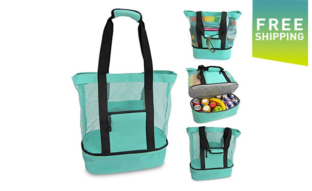 Image of $23.95 for a Beach Bag with Insulated Cooler (a $59.99 Value)