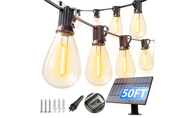 Image of $19 for 50FT Outdoor Solar String Lights (a $49.99 Value)