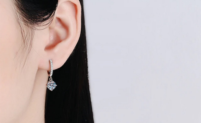 Image of $49 & Up for Moissanite Drop Earrings - S925 Sterling Silver