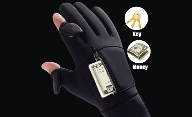 Image of $25 for Waterproof Winter Touchscreen Gloves with Flip-Top Fingers (a $48.99 Value)
