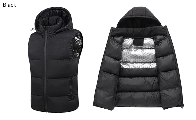 Image of $61 for a Men's Sleeveless Hooded Vest with Detachable Hat (a $79.99 Value)