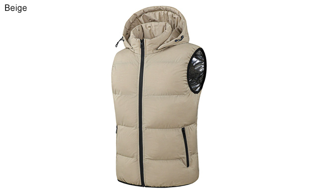 Image of $61 for a Men's Sleeveless Hooded Vest with Detachable Hat (a $79.99 Value)