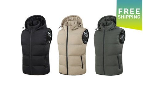 $61 for a Men's Sleeveless Hooded Vest with Detachable Hat (a $79.99 Value)