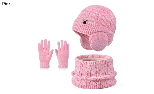 Image of $26 for a 3-Piece Kids Winter Hat, Scarf & Gloves Set (a $39.99 Value)
