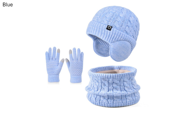 Image of $26 for a 3-Piece Kids Winter Hat, Scarf & Gloves Set (a $39.99 Value)