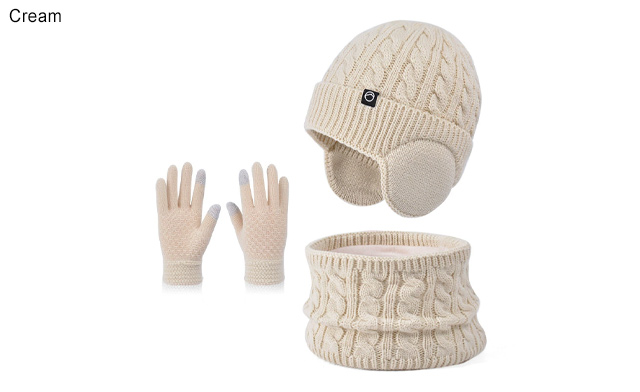 Image of $26 for a 3-Piece Kids Winter Hat, Scarf & Gloves Set (a $39.99 Value)