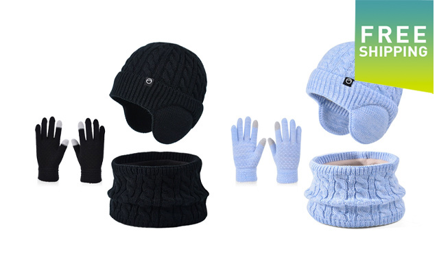 Image of $26 for a 3-Piece Kids Winter Hat, Scarf & Gloves Set (a $39.99 Value)