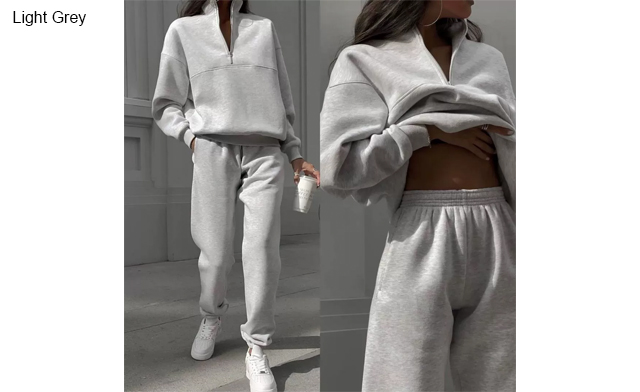 Image of $48 for Women's Casual Tracksuit Set with Elastic Waist Pants (a $68.99 Value)