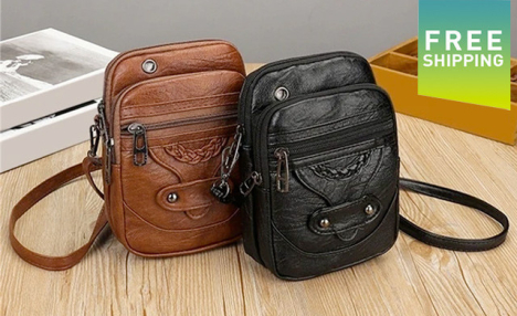 $22 for a PU Leather Shoulder Bag (a $58.50 Value)