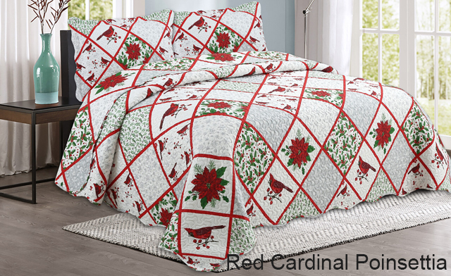 Image of Up to 69% off Pinsonic 3-Piece Quilt Sets Featuring 7 Unique Christmas Designs